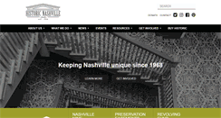 Desktop Screenshot of historicnashvilleinc.org